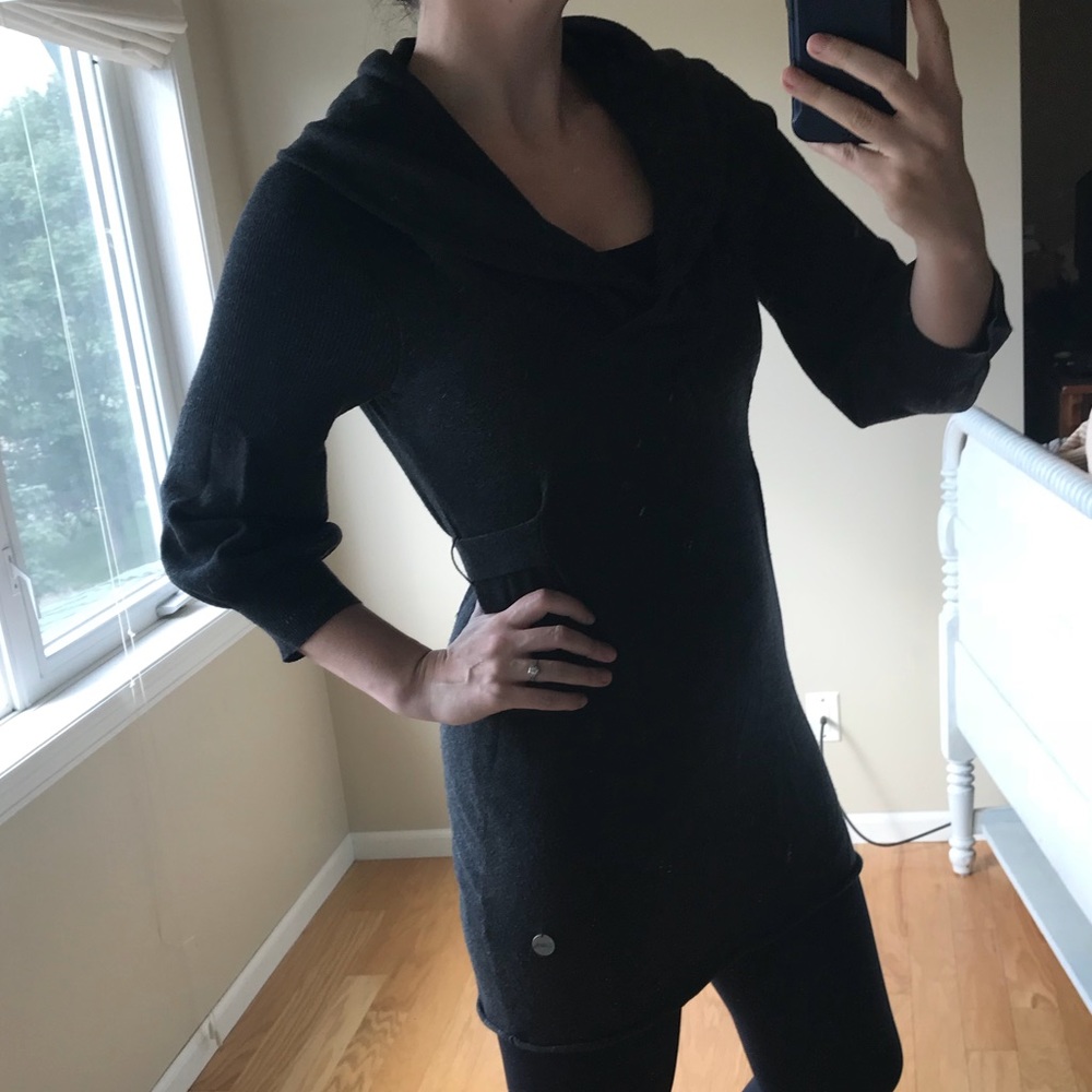 Dark grey tunic sweater/dress